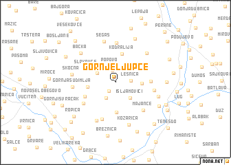 map of Gornje Ljupče