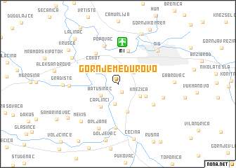 map of Gornje Međurovo