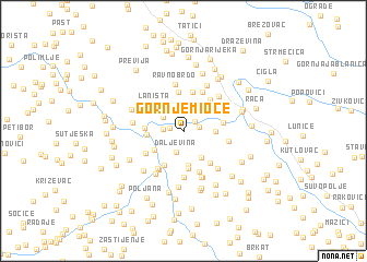 map of Gornje Mioče