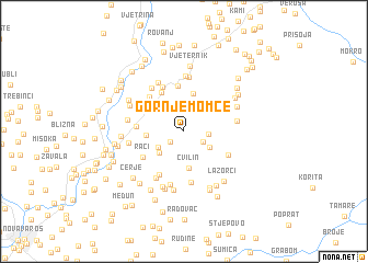 map of Gornje Momče