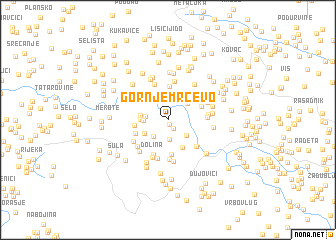 map of Gornje Mrčevo