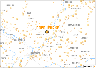 map of Gornje Mrke