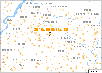 map of Gornje Nedeljice