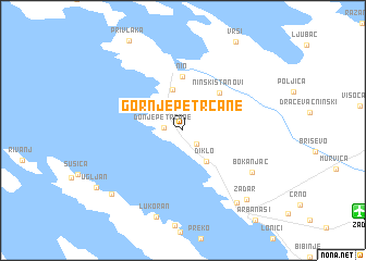 map of Gornje Petrčane