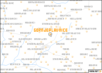 map of Gornje Plavnice