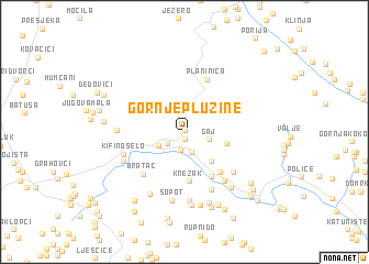 map of Gornje Plužine