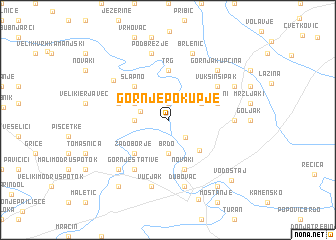 map of Gornje Pokupje