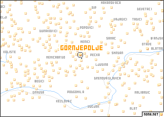 map of Gornje Polje