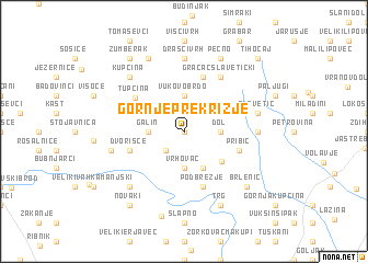 map of Gornje Prekrižje