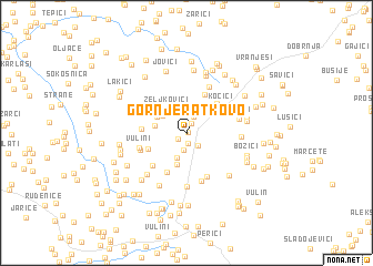 map of Gornje Ratkovo