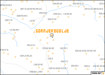 map of Gornje Rogolje