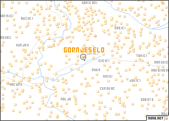 map of Gornje Selo