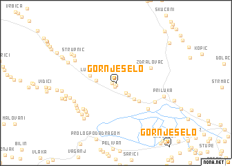 map of Gornje Selo