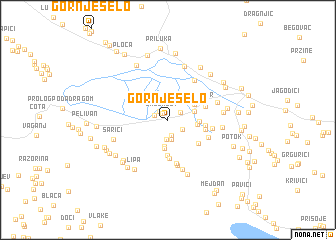 map of Gornje Selo