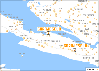 map of Gornje Selo