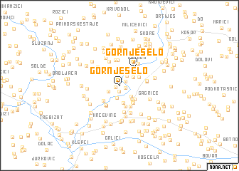 map of Gornje Selo