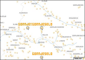 map of Gornje Selo