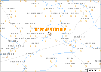 map of Gornje Stative
