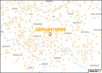 map of Gornje Stupine