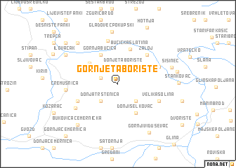 map of Gornje Taborište