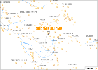 map of Gornje Ulinje