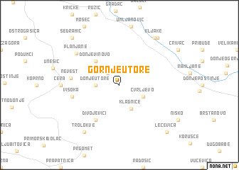 map of Gornje Utore