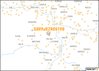 map of Gornje Zaostro