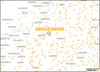 map of Gornje Žapsko