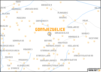 map of Gornje Zdelice