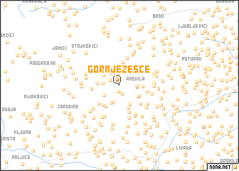 map of Gornje Žešce