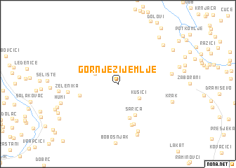 map of Gornje Zijemlje