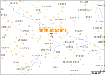 map of Gornji Adrani