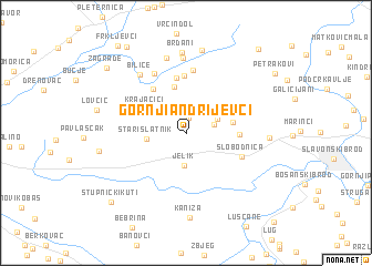 map of Gornji Andrijevci