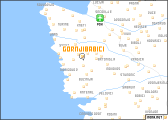 map of Gornji Babići