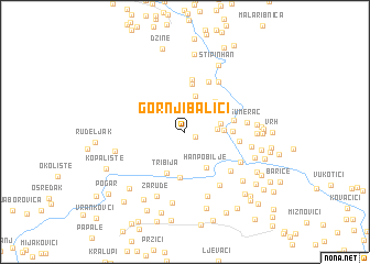 map of Gornji Balići