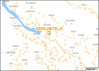 map of Gornji Bitelić