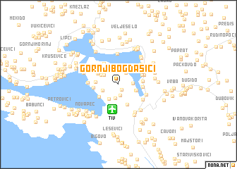 map of Gornji Bogdašići