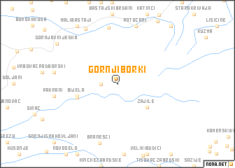 map of Gornji Borki