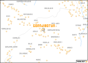 map of Gornji Botun