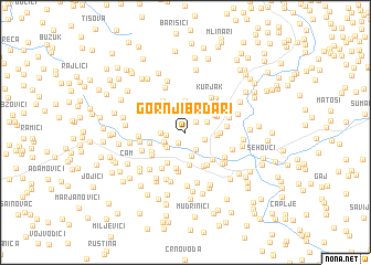 map of Gornji Brdari