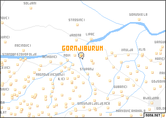 map of Gornji Burum