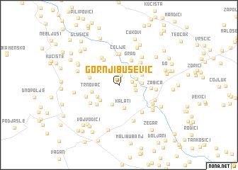 map of Gornji Bušević