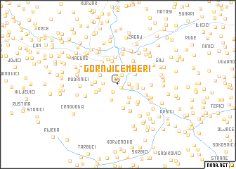 map of Gornji Čemberi