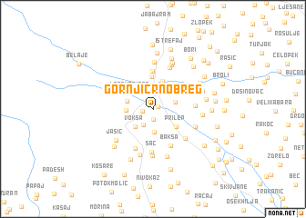 map of Gornji Crnobreg