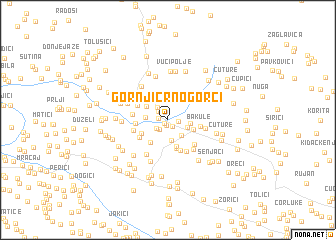 map of Gornji Crnogorci