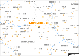 map of Gornji Dejan