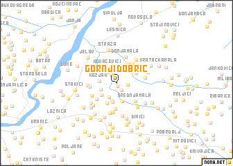 map of Gornji Dobrić