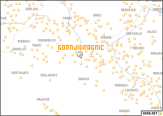 map of Gornji Dragnić