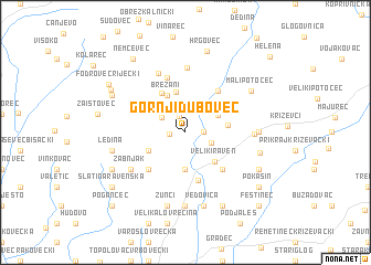 map of Gornji Dubovec