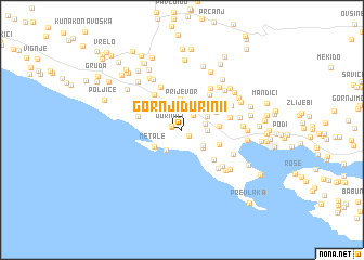 map of Gornji Ðurini°i